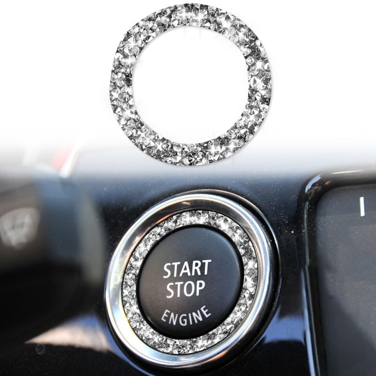 For BMW 3 Series E90 / E92 / E93 2009-2012 Car One-click Start Ring Diamond Decorative Sticker by buy2fix