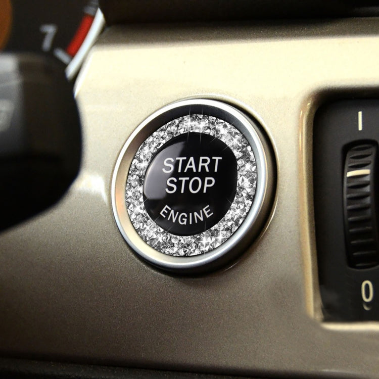 For BMW 3 Series E90 / E92 / E93 2009-2012 Car One-click Start Ring Diamond Decorative Sticker by buy2fix