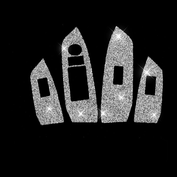 For Mazda CX-5 2017-2018 Car Window Button Panel Diamond Decorative Sticker, Right Drive by buy2fix