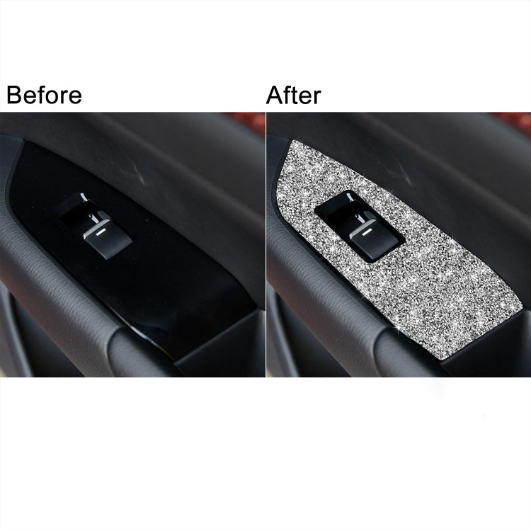 For Mazda CX-5 2017-2018 Car Window Button Panel Diamond Decorative Sticker, Right Drive by buy2fix