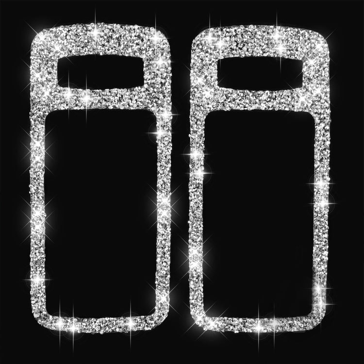 For Ford Mustang 2009-2013 2pcs Car Door Inner Handle Diamond Decoration Sticker, Left Hand Drive by buy2fix