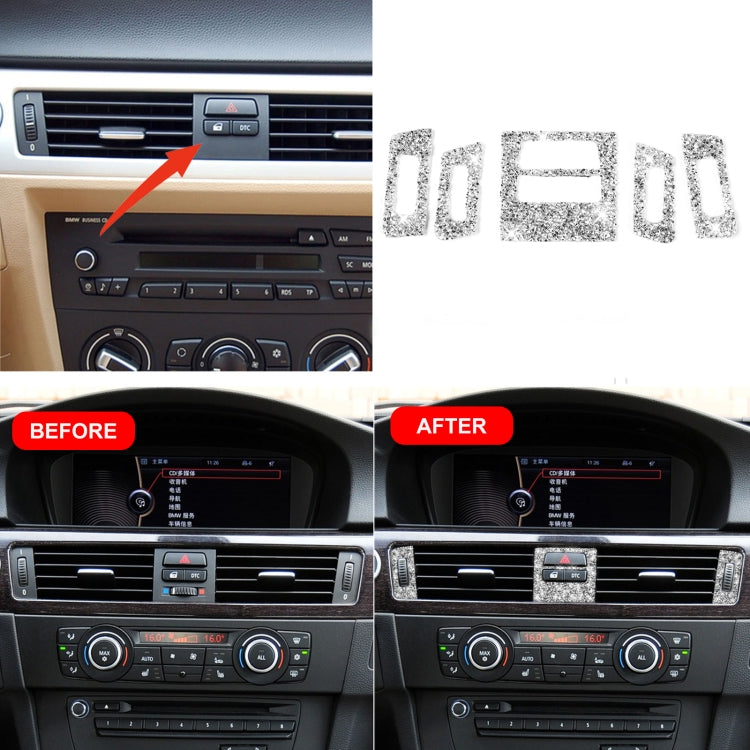 For BMW 3 Series E90 / E92 / E93 2005-2012 Basic Car Air Outlet Diamond Decorative Sticker by buy2fix
