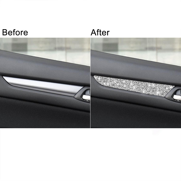 For Mazda CX-5 2017-2018 Car Door Panel Diamond Decorative Sticker,Left and Right Drive Universal by buy2fix