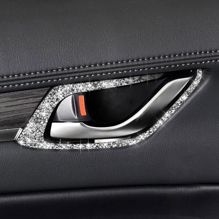 For Mazda CX-5 2017-2018 Car Interior Door Handle Diamond Decorative Sticker,Left and Right Drive Universal by buy2fix