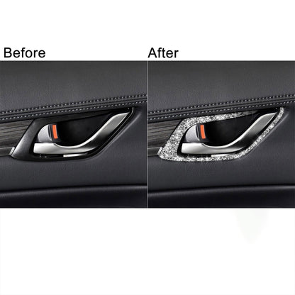 For Mazda CX-5 2017-2018 Car Interior Door Handle Diamond Decorative Sticker,Left and Right Drive Universal by buy2fix