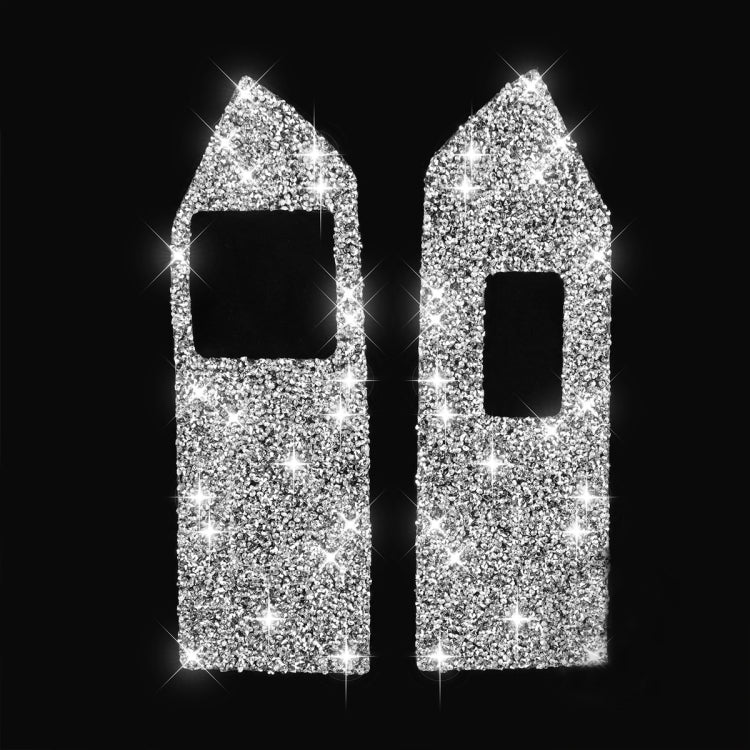 For Ford Mustang 2009-2013 3pcs Car Window Glass Lifter Panel Diamond Decoration Sticker, Left Hand Drive by buy2fix