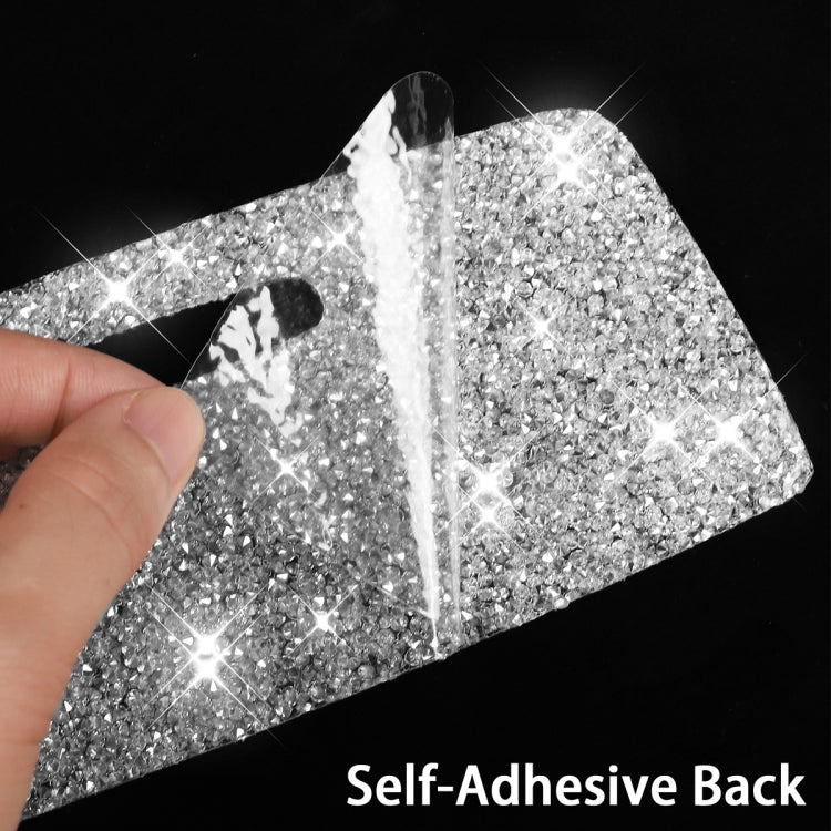 For Ford Mustang 2009-2013 3pcs Car Window Glass Lifter Panel Diamond Decoration Sticker, Left Hand Drive by buy2fix