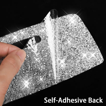 For Ford Mustang 2009-2013 3pcs Car Window Glass Lifter Panel Diamond Decoration Sticker, Left Hand Drive by buy2fix