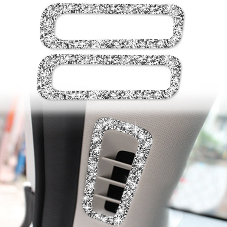 For Mazda CX-5 2017-2018 Car A-pillar Air Outlet Diamond Decorative Sticker,Left and Right Drive Universal by buy2fix