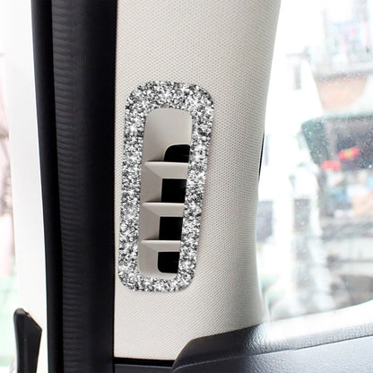 For Mazda CX-5 2017-2018 Car A-pillar Air Outlet Diamond Decorative Sticker,Left and Right Drive Universal by buy2fix