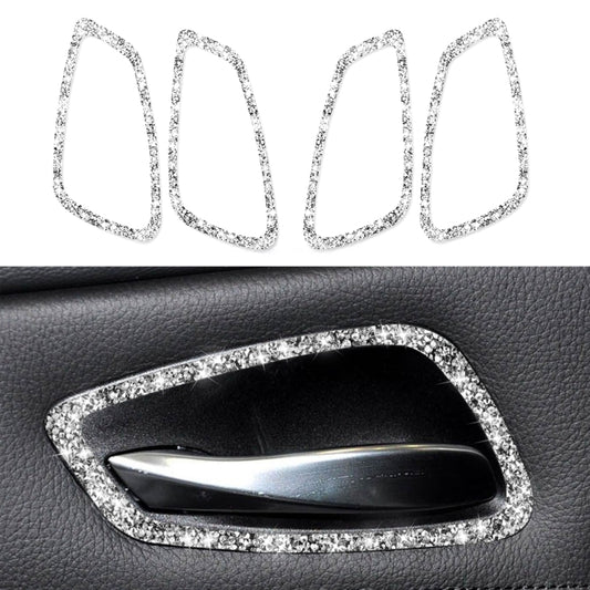 Car Door Handle Frame Diamond Decorative Sticker for BMW 3 Series E90 2005-2012, Modified 320i / 318i / 325i by buy2fix