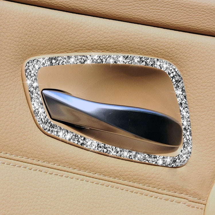 Car Door Handle Frame Diamond Decorative Sticker for BMW 3 Series E90 2005-2012, Modified 320i / 318i / 325i by buy2fix