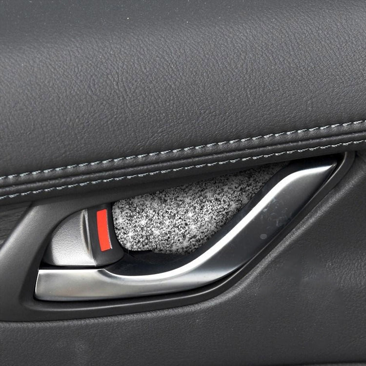 For Mazda CX-5 2017-2018 Car Inner Door Bowl Diamond Decorative Sticker,Left and Right Drive Universal by buy2fix