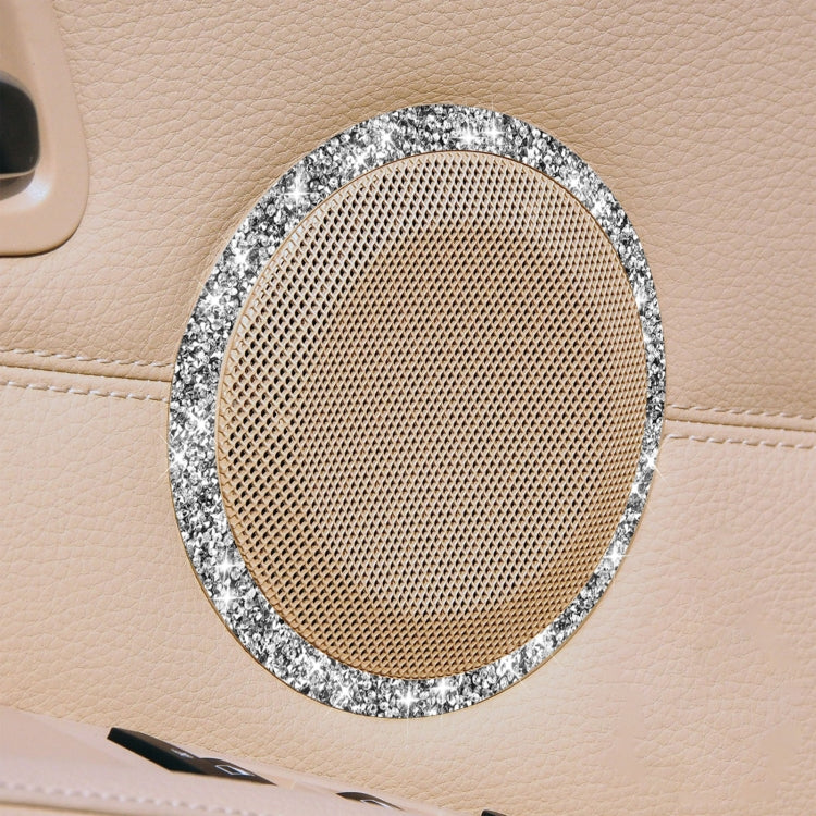 Car Door Horn Ring 2 in 1 Diamond Decorative Sticker for BMW 3 Series E90 / E84 2008-2012, X1 Series Modified 320i / 325i by buy2fix