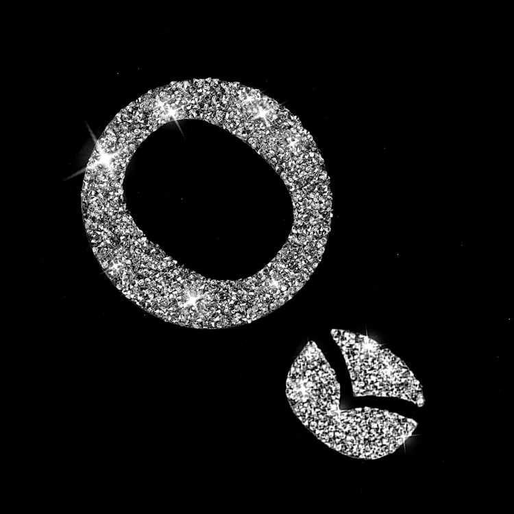 For Mazda CX-5 2017-2018 Car Steering Wheel Panel Diamond Decorative Sticker,Left and Right Drive Universal by buy2fix