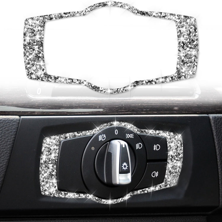 Car Headlight Switch Frame Diamond Decorative Sticker for BMW 3 Series E90 / E92 / E93 2005-2012, Modified 320i / 325i by buy2fix