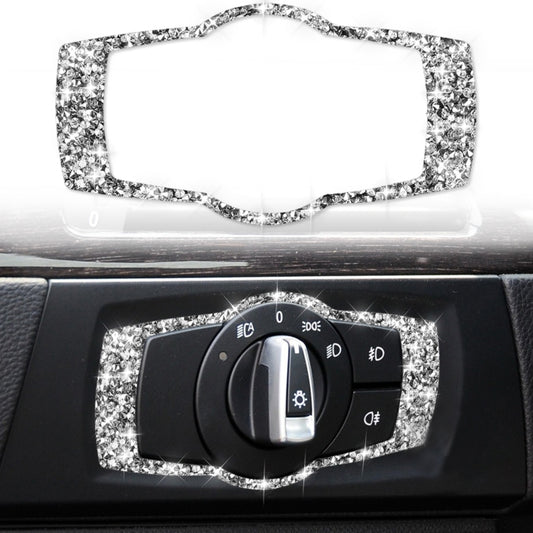 Car Headlight Switch Frame Diamond Decorative Sticker for BMW 3 Series E90 / E92 / E93 2005-2012, Modified 320i / 325i by buy2fix