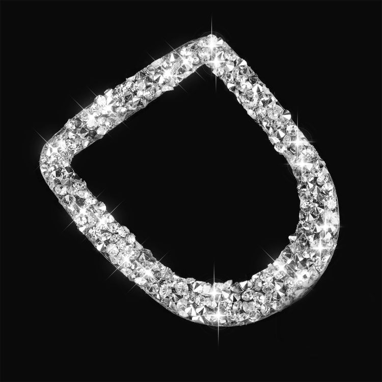 For Ford Mustang 2009-2013 2pcs Car Door Lock Frame Diamond Decoration Sticker, Left Hand Drive by buy2fix