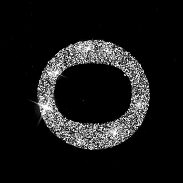 For Mazda CX-5 2017-2018 Car Steering Wheel Circle Diamond Decorative Sticker,Left and Right Drive Universal by buy2fix