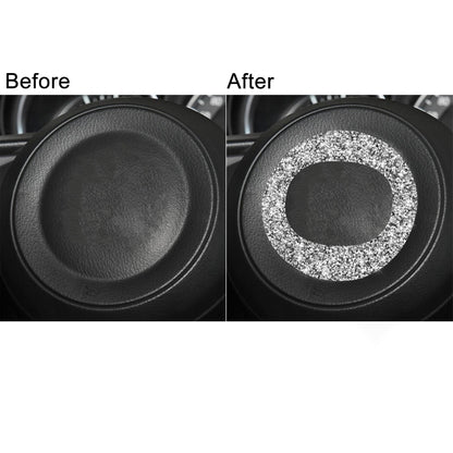 For Mazda CX-5 2017-2018 Car Steering Wheel Circle Diamond Decorative Sticker,Left and Right Drive Universal by buy2fix