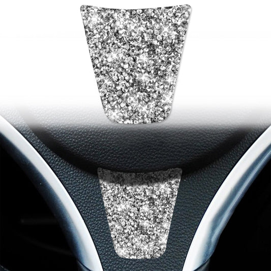 For BMW 3 Series E90 2005-2012 Car Steering Wheel A-Type Diamond Decorative Sticker by buy2fix