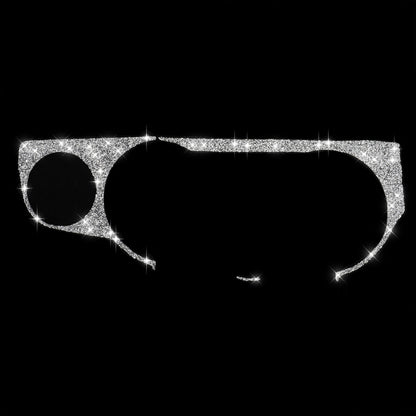 For Ford Mustang 2009-2013 3pcs Car Left Air Outlet Dashboard Diamond Decoration Sticker, Left Hand Drive by buy2fix