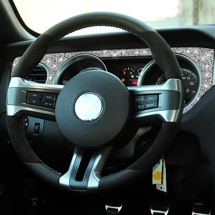 For Ford Mustang 2009-2013 3pcs Car Left Air Outlet Dashboard Diamond Decoration Sticker, Left Hand Drive by buy2fix