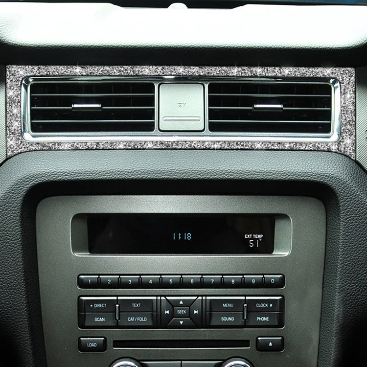 For Ford Mustang 2009-2013 Car Middle Air Outlet Diamond Decoration Sticker, Left Hand Drive by buy2fix