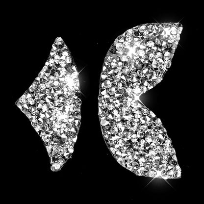 For Mazda Angksela/Atez/CX-5/CX-4 Car Steering Wheel Logo Diamond Decorative Sticker,Left and Right Drive Universal by buy2fix