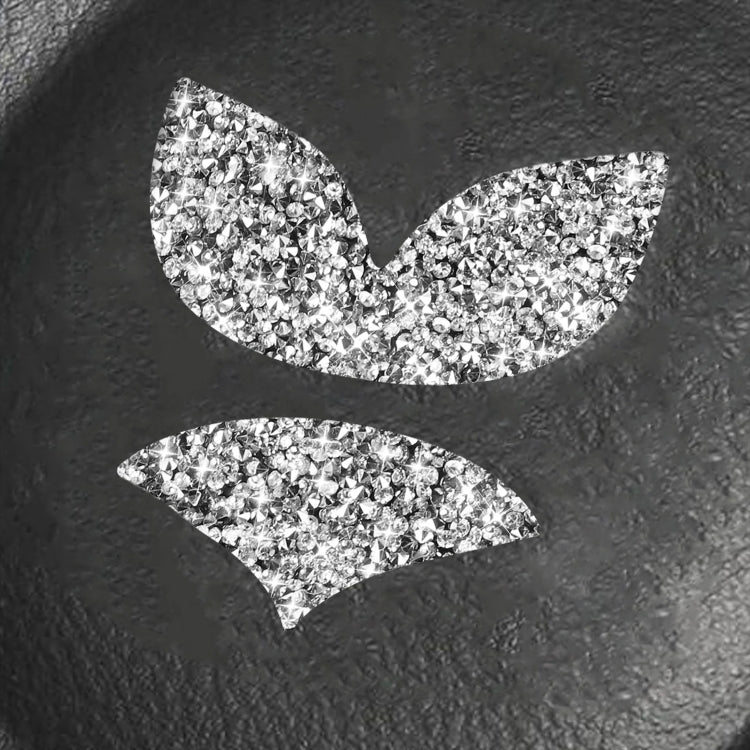 For Mazda Angksela/Atez/CX-5/CX-4 Car Steering Wheel Logo Diamond Decorative Sticker,Left and Right Drive Universal by buy2fix