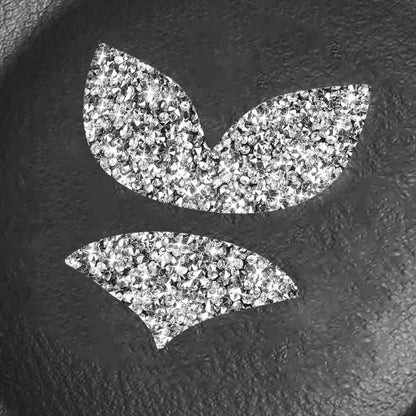 For Mazda Angksela/Atez/CX-5/CX-4 Car Steering Wheel Logo Diamond Decorative Sticker,Left and Right Drive Universal by buy2fix