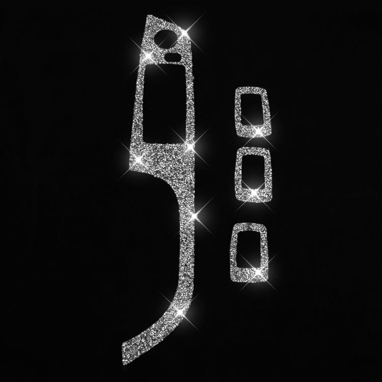 For BMW 3 Series E90 / 320i / 325i 2005-2012 Car Window Lift Panel 35.8cm Diamond Decorative Sticker, Left Drive by buy2fix