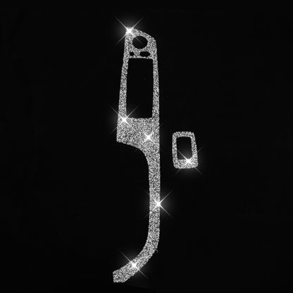 For BMW 3 Series E92 2005-2012 Car Window Lift Panel with Folding Key 40.4cm Diamond Decorative Sticker, Left Drive by buy2fix