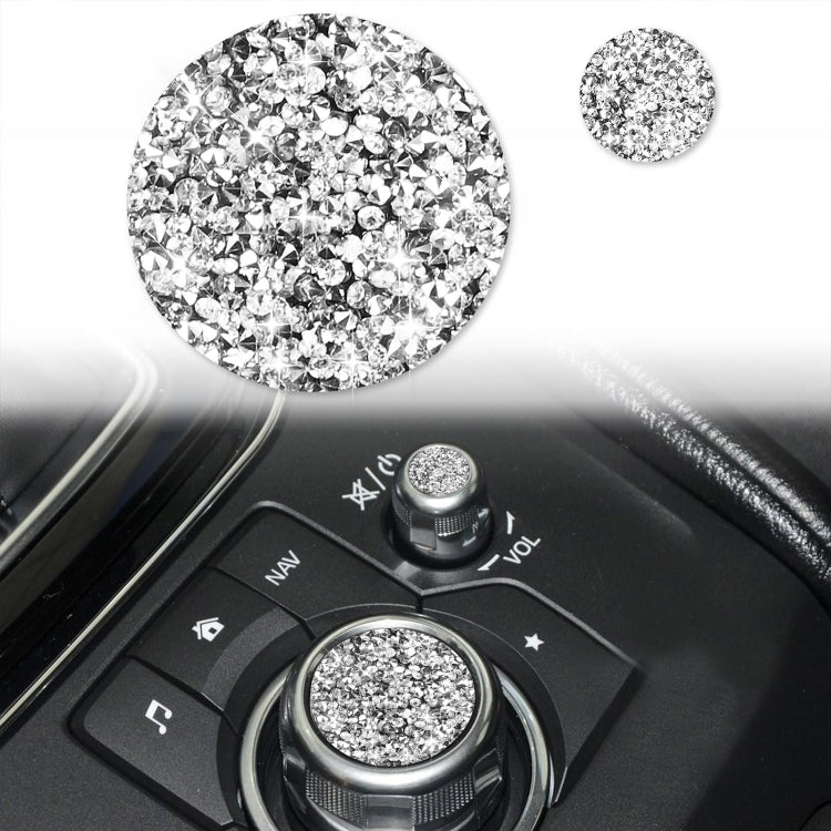 For Mazda3/6/CX-9/CX-5 Car Multimedia Button Diamond Decorative Sticker,Left and Right Drive Universal by buy2fix