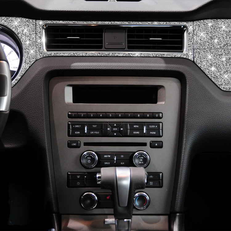 For Ford Mustang 2009-2013 7pcs Car Central Control Dashboard Diamond Decoration Sticker, Left Hand Drive by buy2fix