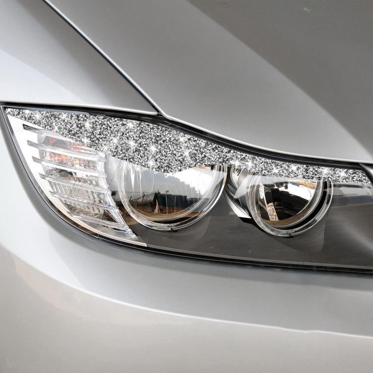 For BMW 3 Series E90 / 318i / 320i / 325i 2005-2008 Car Light Eyebrow Diamond Decorative Sticker by buy2fix