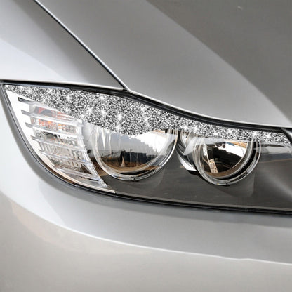For BMW 3 Series E90 / 318i / 320i / 325i 2005-2008 Car Light Eyebrow Diamond Decorative Sticker by buy2fix