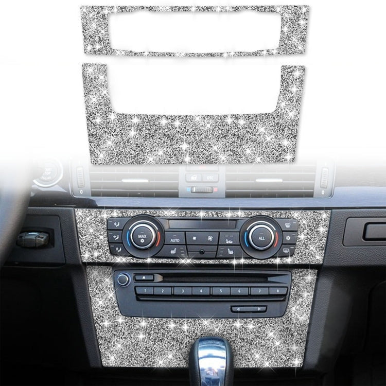 For BMW 3 Series E90 / E92 2005-2012 Car Aircondition CD Control Panel Premium Diamond Decorative Sticker by buy2fix