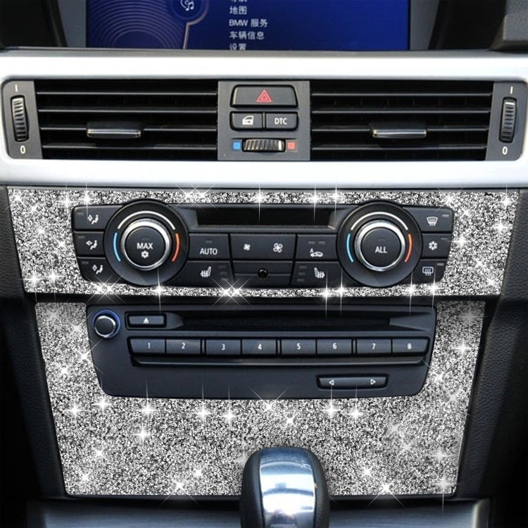 For BMW 3 Series E90 / E92 2005-2012 Car Aircondition CD Control Panel Premium Diamond Decorative Sticker by buy2fix