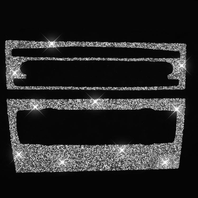 For BMW 3 Series E90 / E92 2005-2012 Car Aircondition CD Control Panel Basic Diamond Decorative Sticker by buy2fix