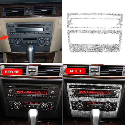For BMW 3 Series E90 / E92 2005-2012 Car Aircondition CD Control Panel Basic Diamond Decorative Sticker by buy2fix