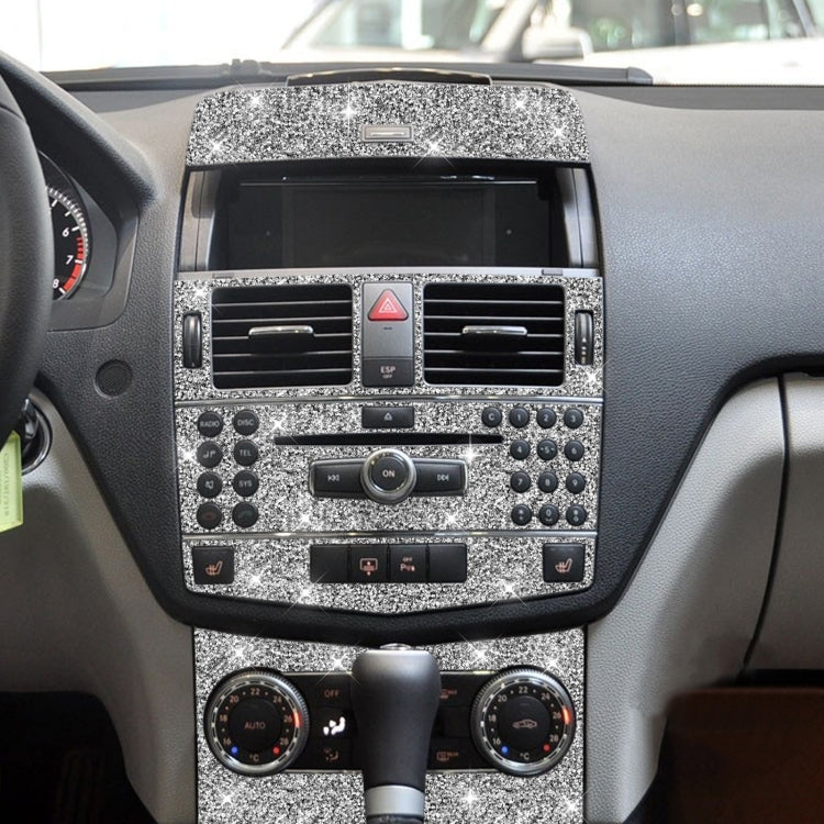 For Mercedes-Benz C-class W204 2007-2010 Car Gear Set Diamond Decorative Sticker, Left and Right Drive by buy2fix