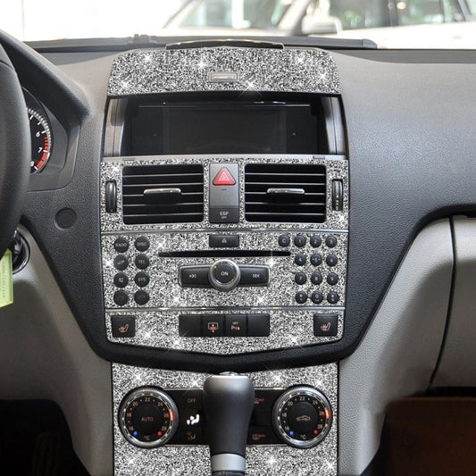 For Mercedes-Benz C-class W204 2007-2010 Car Gear Set Diamond Decorative Sticker, Left and Right Drive by buy2fix