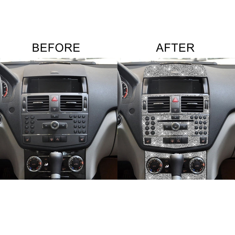 For Mercedes-Benz C-class W204 2007-2010 Car Gear Set Diamond Decorative Sticker, Left and Right Drive by buy2fix