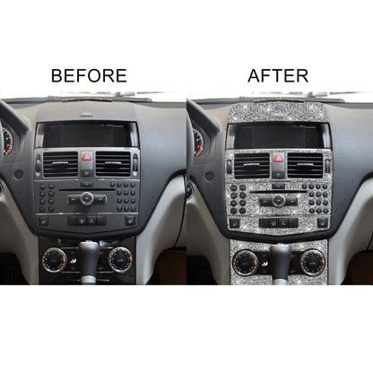 For Mercedes-Benz C-class W204 2007-2010 Car Gear Set Diamond Decorative Sticker, Left and Right Drive by buy2fix