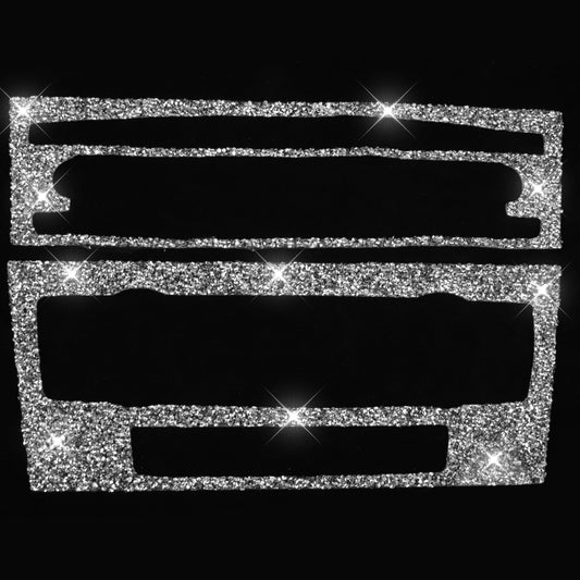 For BMW 3 Series E90 / E92 2005-2012 Car Aircondition CD Control Panel Basic Diamond Decorative Sticker by buy2fix