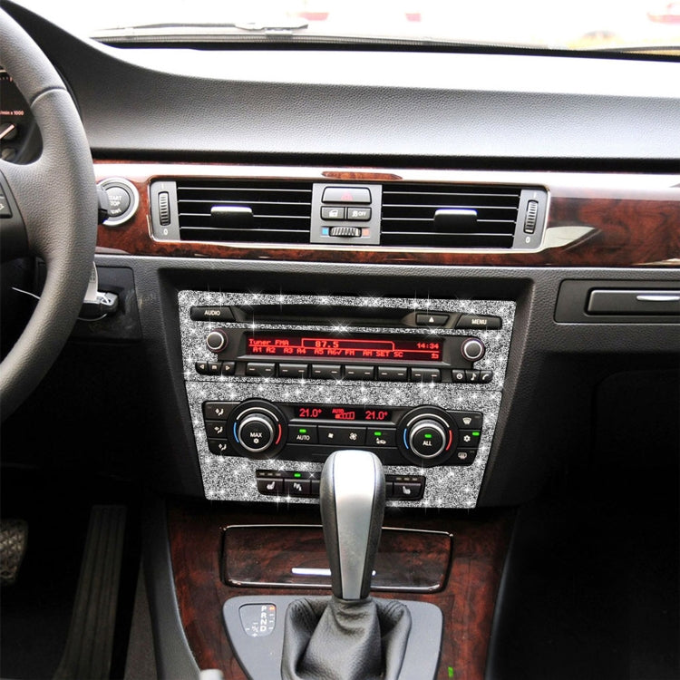 For BMW 3 Series E90 / E92 2005-2012 Car Aircondition CD Control Panel Basic Diamond Decorative Sticker by buy2fix