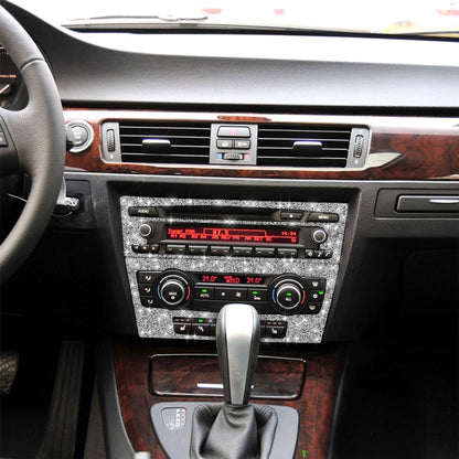 For BMW 3 Series E90 / E92 2005-2012 Car Aircondition CD Control Panel Basic Diamond Decorative Sticker by buy2fix
