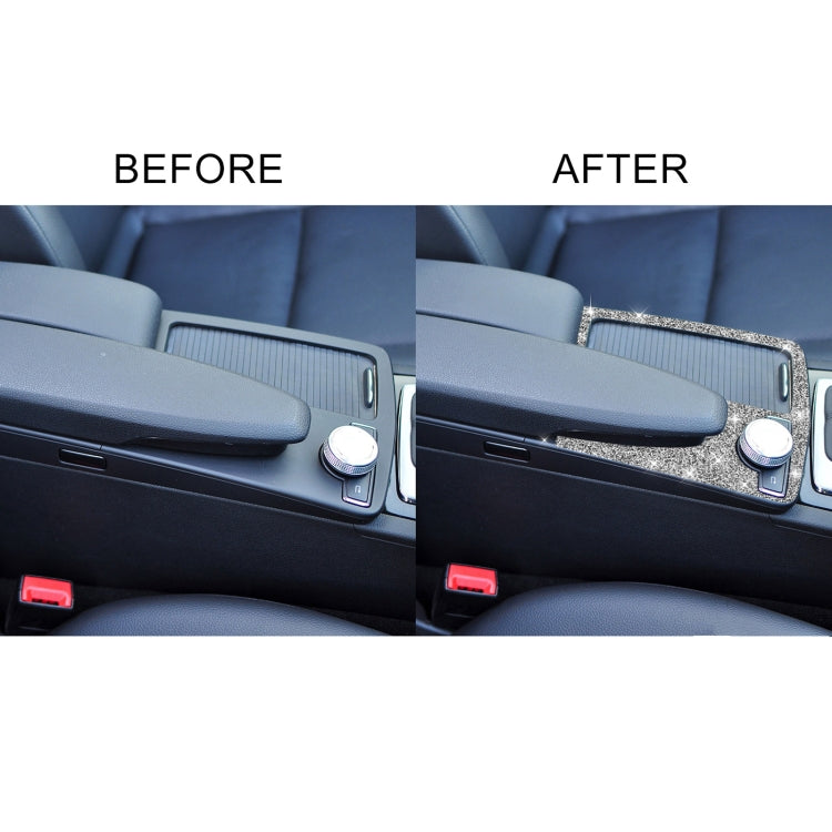 For Mercedes-Benz C-class W204 2007-2013 Car Gear Panel Diamond Decorative Sticker, Right-hand Drive by buy2fix