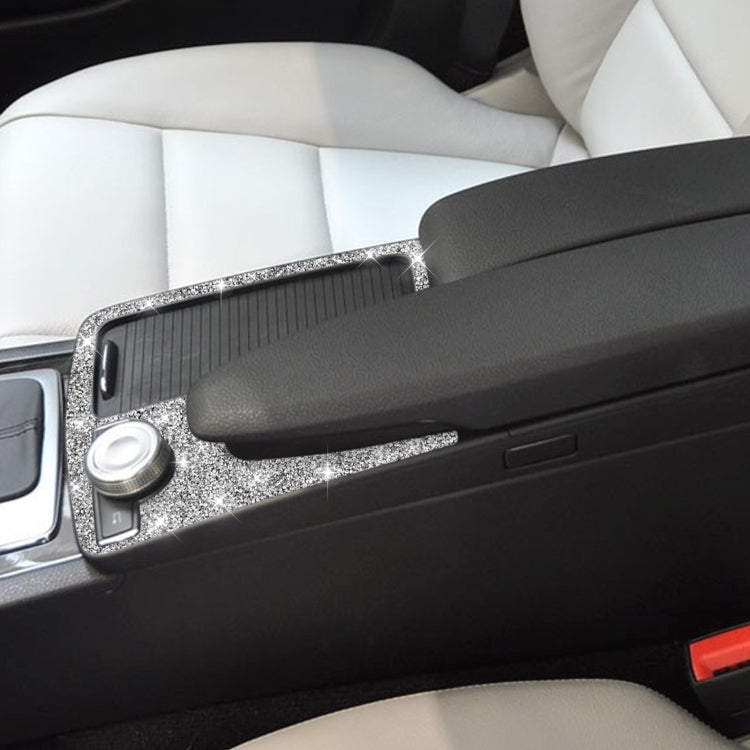 For Mercedes-Benz C-class W204 2007-2013 Car Gear Panel Diamond Decorative Sticker, Left-hand Drive by buy2fix